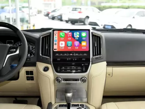 Автомобильный радиоприемник Carplay для Toyota Land Cruiser LC200 2016-2021 Android 11, мультимедийный плеер с сенсорным экраном, GPS-навигация DSP 5G WIFI