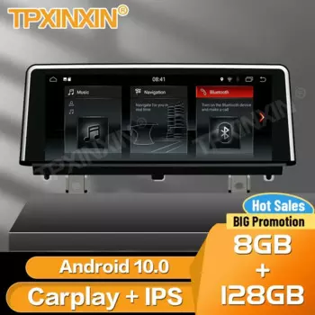 Автомобильный радиоприемник Carplay, стереоприемник Android для BMW 3 F30 F31 F34 F35 F80 2011 + F32 F33 F36 2013 + GPS-плеер, автомобильный аудиоприемник