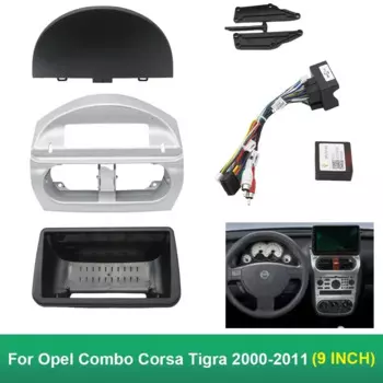Автомобильный радиоприемник для 2001-2011 OPEL COMBO/ CROSA/TIGRA (9 дюймов), облицовка, Android, GPS, стереоплеер, 2 Din, головное устройство, панель, рамка для приборной панели