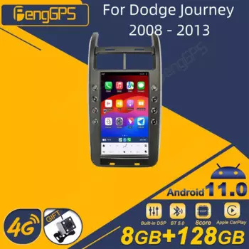 Автомобильный радиоприемник для Dodge Journey 2008 - 2013 Android, стереоприемник, Авторадио, мультимедийный плеер с GPS Навигатором, экран головного устройства