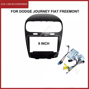 Автомобильный радиоприемник для Dodge Journey Fiat Freemont 2012-2016 9 дюймов Fascia стерео рамка Android плеер головное устройство крышка приборной панели