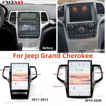 Автомобильный радиоприемник для Jeep Grand Cherokee, 14,5 дюйма, 2011, 2012, 2013, 2014, 2016, 2017, 2018, 2019, 2020, Android 11, головное устройство с GPS-навигацией