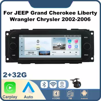Автомобильный радиоприемник для JEEP Grand Cherokee Liberty Wrangler Chrysler 2002-2006, навигационный видеоплеер, WIFI, GPS, RDS, Android, АВТОМОБИЛЬНЫЙ ПЛЕЙ