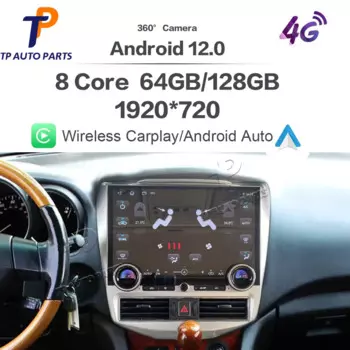 Автомобильный радиоприемник для Lexus RX300 RX350 2003-2008, мультимедийный проигрыватель, видео, стерео, автомобильный GPS-навигатор, Carplay, DSP, 4G, Wi-Fi, экран