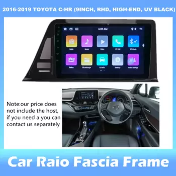 Автомобильный радиоприемник для Toyota C-HR 2016-2019, стереопанель, рамка для двухdin CD DVD, 9 дюймов, 2Din