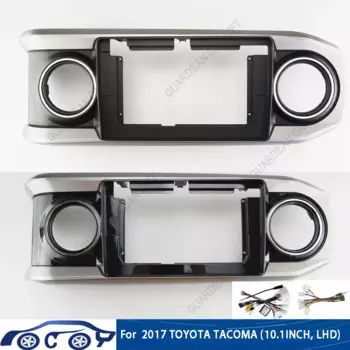 Автомобильный радиоприемник для TOYOTA TACOMA (2017 дюйма, LHD) 10,1 года, облицовка, Android, GPS, MP5, стереопроигрыватель, 2 Din, головное устройство, панель приборной панели, рамка для установки