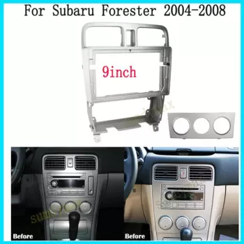 Автомобильный радиоприемник Fascia, 9 дюймов, 2DIN, для Subaru Forester 2004-2008, автомобильный радиоприемник, навигация, приборная панель с креплением на DVD