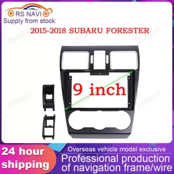 Автомобильный радиоприемник Fascia Для Subaru Forester 2016 2017 2018, видеопанель, проигрыватель, аудиоприборная панель 2 Din, рамка, комплект крепления для приборной панели 9 дюймов