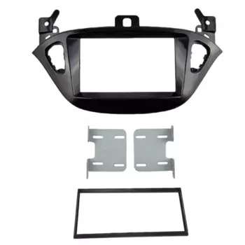 Автомобильный радиоприемник Fascia Facia, стереоприборная панель, отделка для Opel Corsa E от 2015, Adam из 2013 - Black