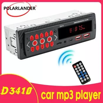 Автомобильный радиоприемник In-dash 1 Din, громкая связь, Bluetooth, автомобильный стерео MP3-плеер, TYPE-C/2USB/AUX/TF