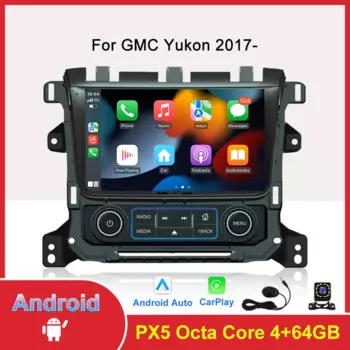 Автомобильный радиоприемник, мультимедийный плеер для GMC Yukon/Chevrolet Tahoe/Suburban 2017- GPS-навигация в Dash Carplay Android Auto Headunit