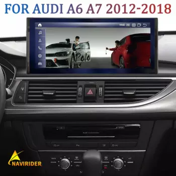 Автомобильный радиоприемник, мультимедийный видеоплеер 12,3*1920 Qled экран 720 дюйма для AUDI A6 A7 2012-2018 Android 13 Стерео GPS беспроводной CarPlay
