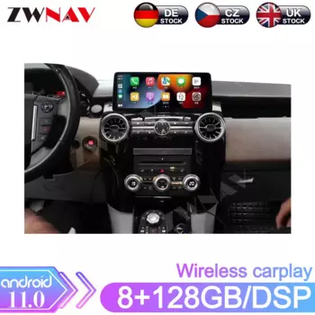Автомобильный радиоприемник Qualcomm 12,3 дюйма для Land Rover Discovery 4 2012-2016, мультимедийный автомобильный GPS-навигатор, стереопроигрыватель CarPlay
