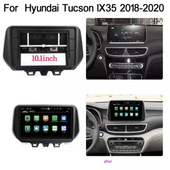 Автомобильный радиоприемник с рамкой для Hyundai Tucson IX35 10,1-2018, 2020 дюйма