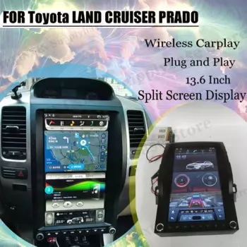 Автомобильный радиоприемник Tesla, стереоприемник Android 12 для Toyota LAND CRUISER PRADO 2002 2003 2004-2005, GPS, автомобильный мультимедийный DSP