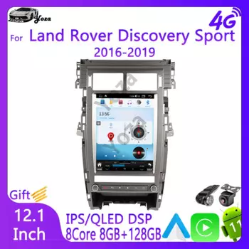 Автомобильный радиоприемник Yoza Carplay для Land Rover Discovery Sport 2016-2019 Android 11 экран Tesla мультимедийный плеер навигация телефон WIFI