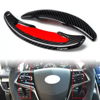 Автомобильный удлинитель рулевого колеса из углеродного волокна для Cadillac ATS ATS-L 2013 2014 2015 2016 2017 2018 2019, черный