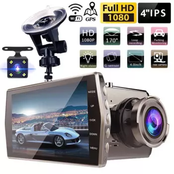 Автомобильный видеорегистратор WiFi Full HD 1080P, видеорегистратор заднего вида с ночным видением, автомобильная камера, видеорегистратор с черным ящиком, Автомобильный видеорегистратор, GPS-монитор парковки