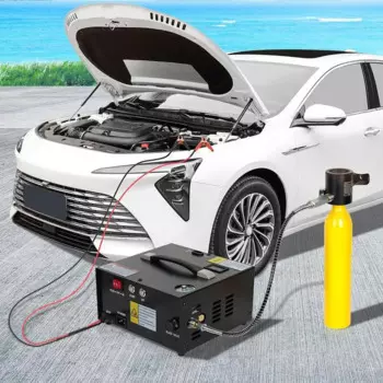 Автомобильный воздушный компрессор PCP с адаптером 4500Psi/30Mpa 320bars Автоматический воздушный насос для шин 12 В Электрический автоматический отключаемый насос для шин