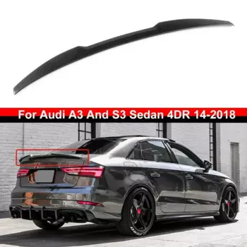 Автомобильный задний спойлер A3 S3, удлинитель для крыла, задний спойлер для багажника Audi A3 S3 Sedan 2014-2018