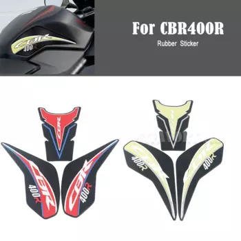 Аксессуары для мотоцикла Honda CBR400R CBR 400 R 400R, боковые прокладки для топливного бака, защитные наклейки, наколенник, Тяговая прокладка