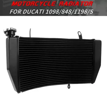 Аксессуары для мотоциклов DUCATI 848 1098 1198 2008-2011 2009 радиатор двигателя CNC алюминиевый кулер охлаждающий резервуар для воды