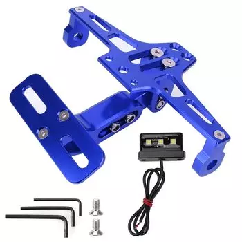 Аксессуары для мотоциклов кронштейн для указателя поворота CNC алюминиевый регулируемый со светодиодсветильник кой для номерного знака мотоцикла рамка держателя номерного знака