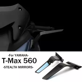 Аксессуары для мотоциклов, зеркала Stealth для Yamaha TMAX 560 T-MAX 560 T MAX 560, алюминиевые спортивные крылышки, регулируемое зеркало