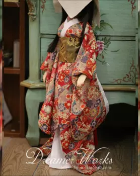 Аксессуары для одежды BJD в масштабе 1/4 1/3, японское кимоно для куклы BJD/SD, кукла, обувь, парик и другие аксессуары в комплект не входят 1254