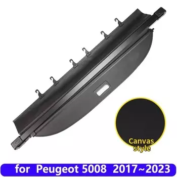 Аксессуары для Peugeot 5008 2019 P87 2017 ~ 2023 накладка на заднюю багажник автомобиля, навес на заднюю полку, декоративные аксессуары