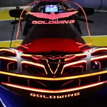 Аксессуары Goldwing1800, светодиодный задний дефлектор воздуха, ветровой экран для Honda GL 1800 Gold Wing GL1800, светодиодный задний ветровой экран, лобовое стекло