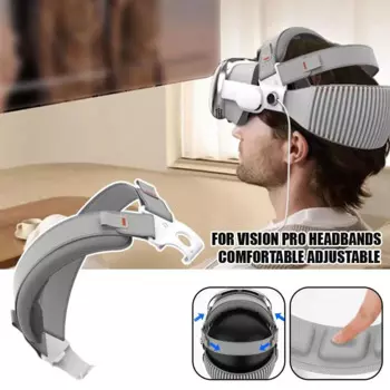 Аксессуары VR для оборудования Vision Pro, вспомогательная повязка на голову, удобная Регулируемая распределение силы, повязка на голову для декомпрессии