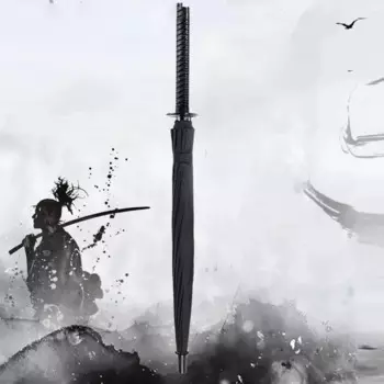 Азиатский зонт для самообороны, складной, Katana, роскошный зонт, женский стиль, YYY40XP