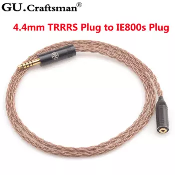 Балансирующий кабель для наушников GUcraftsman 6N OCC, 8-жильный, IE800 IE800s, Hi-Fi, 2,5 мм/4,4 мм