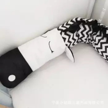 Бамперы Zebra для детской кроватки, токарный станок для детской кроватки, защита от ударов при столкновении, длинная полоса, постельное белье