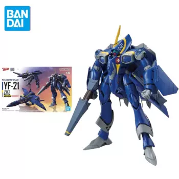 Bandai оригинальное аниме супер измерение крепость Macross HG YF-21 фигурка Коллекционная модель игрушки подарки для детей