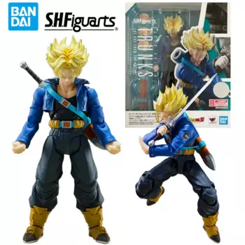 Bandai S.h. Фигуртс супер сайян плавки мальчик из будущего Драконий жемчуг Z 16 см аниме оригинальная экшн-фигурка модель игрушка подарок