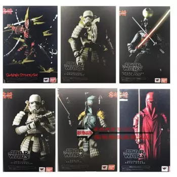 BANDAI Звездные войны фигуры штурмовиков Дарт Вейдер Боба Фетт экшн-фигурка игрушка коллекционные предметы Самурай паук-Ман модель орнамент
