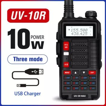 Baofeng новая улучшенная портативная Двухдиапазонная VHF/UHF HF трансивер 10 Вт 4800 мАч двухсторонняя любительская радиостанция для охоты