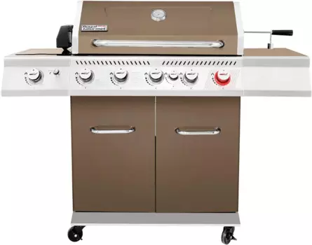 Барбекю GA5403C с 5 горелками, стильный пропановый газовый гриль с комплектом гриля для приготовления пищи, горелка Sear, задняя горелка и боковая горелка