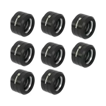 Barrow 8 шт OD 14 мм фитинг для жесткой трубки ручной Компрессионный фитинг G1 / 4 ''od 14 мм Жесткая трубка