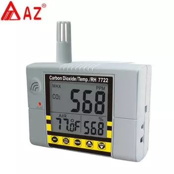 AZ7722 3 в 1 монитор качества воздуха CO2 тестер температуры и влажности Измеритель Тестер углекислого газа детектор газа CO2 анализатор Измеритель