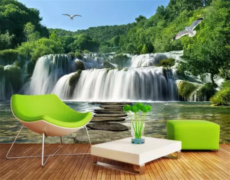 Beibehang фотообои на заказ, 3d обои, роскошное качество, HD Crane Falls, естественная красота пейзажа, 3d большие обои