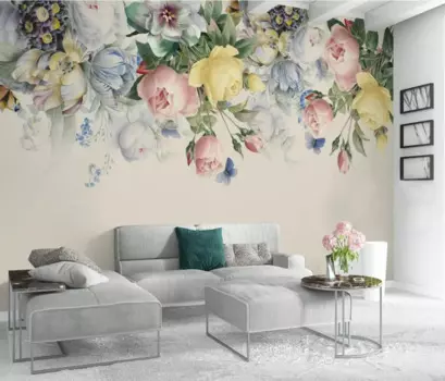 Beibehang на заказ papel de parede 3d винтажные розы фотообои ТВ фон 3D обои настенные украшения гостиной