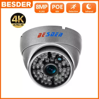 BESDER 8MP 4K 1080P SONY ночное видение IP-камера 48V POE Обнаружение движения H.265 металлический корпус P2P CCTV домашняя камера безопасности XMEye 5MP 4MP 2MP вандалозащищенная камера видеонаблюдения