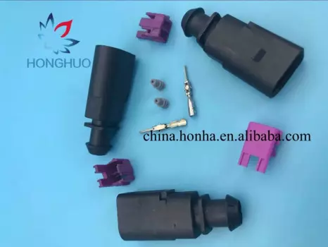 Бесплатная доставка 2pin мужской водонепроницаемый Жгут проводов катушка зажигания Разъем 1J0973802