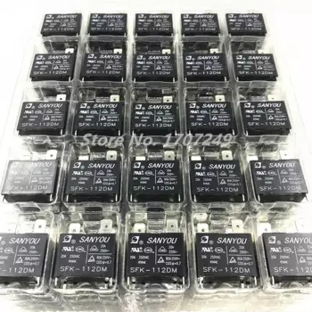 Реле SANYOU SFK-112DM 12В 20А 250В 4 контакта