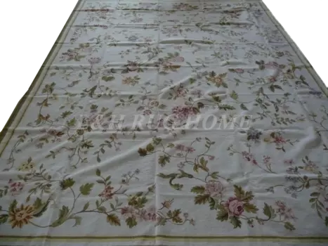 Бесплатная доставка 9 'x 12' ковер для рукоделия, ковер ручной работы, высококачественный ковер из 100% новозеландской шерсти с розовыми розами