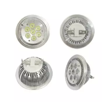 Бесплатная доставка AC85-265V DC12V AR111, 7 Вт светодиодный прожектор, 2 года гарантии, 7*1 Вт Светодиодная лампа