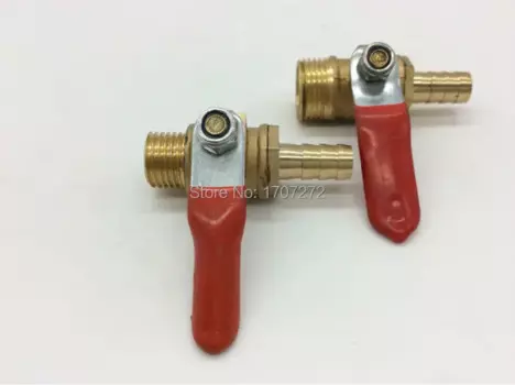 Бесплатная доставка, Лидер продаж, шаровой кран maleX8mm 1/4 дюйма (10 шт./лот), латунный шаровой кран, медный клапан, медный фитинг
